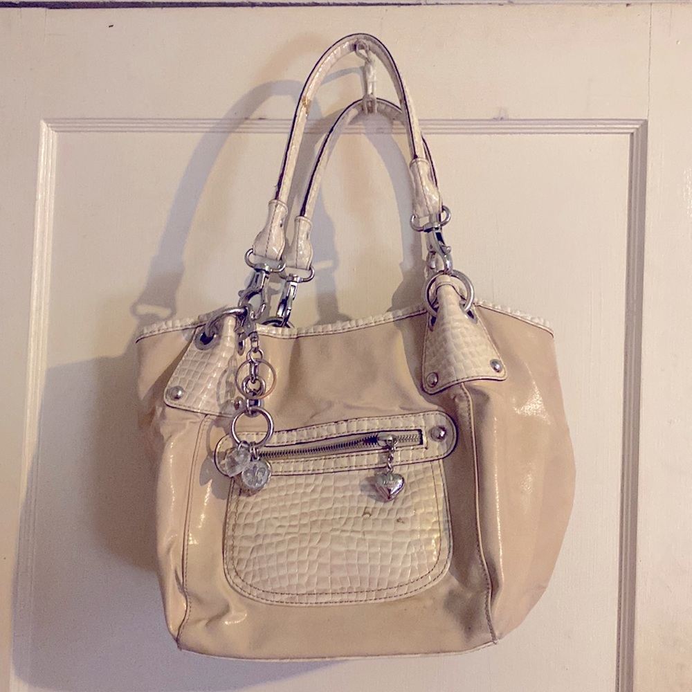 Y2K Kathy Van Zeeland Beige Purse